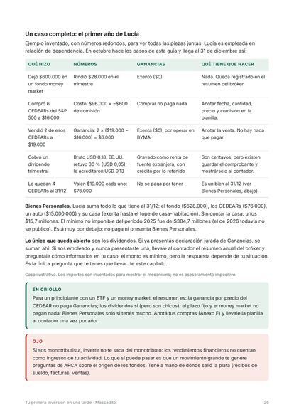 Página: un caso completo de impuestos